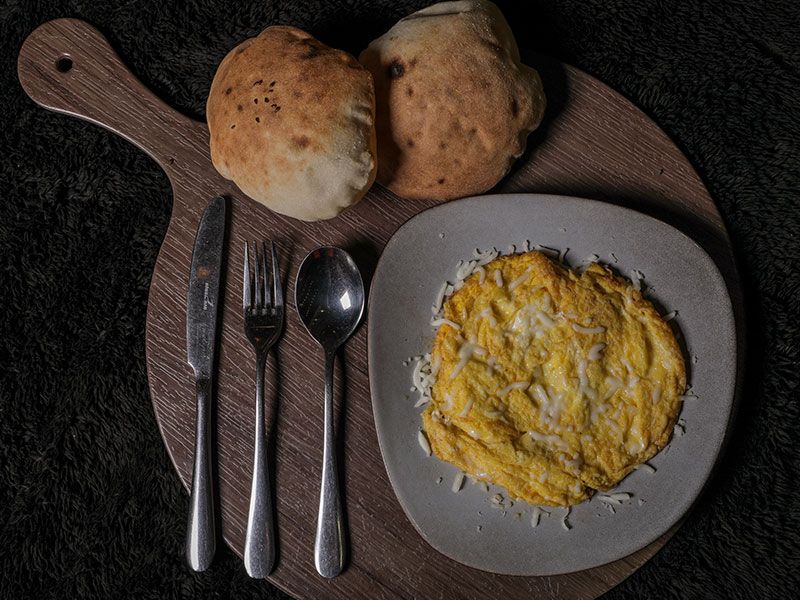 Omelette Eggs Sandwich