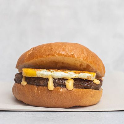 Egg and cheese burger