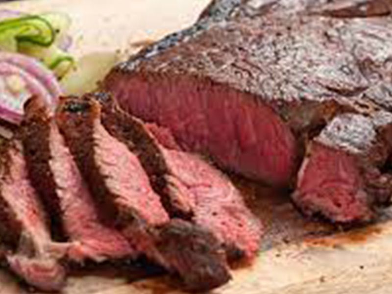 Black And White Beef Steak Platter