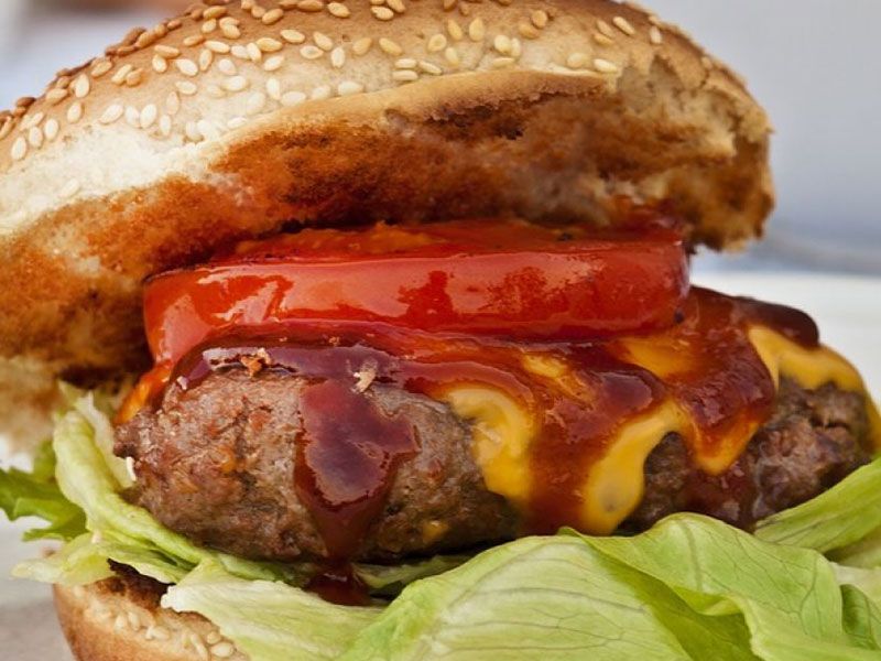 Cheese Beef Burger Sandwich