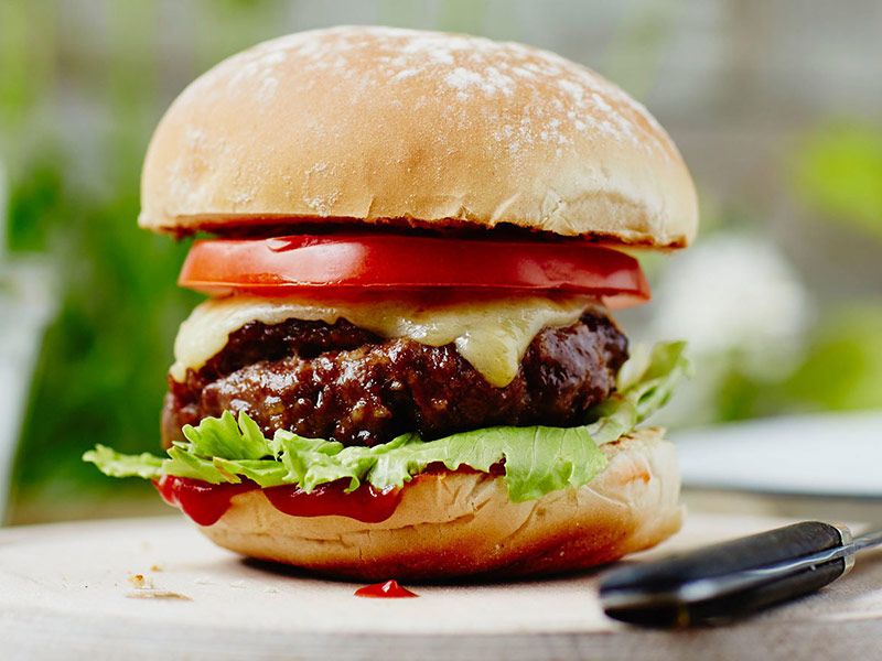 Beef Burger Sandwich Meal
