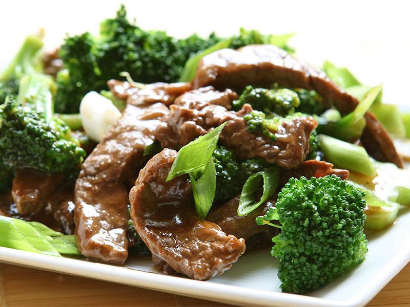 Broccoli With Oyster Sauce Beef