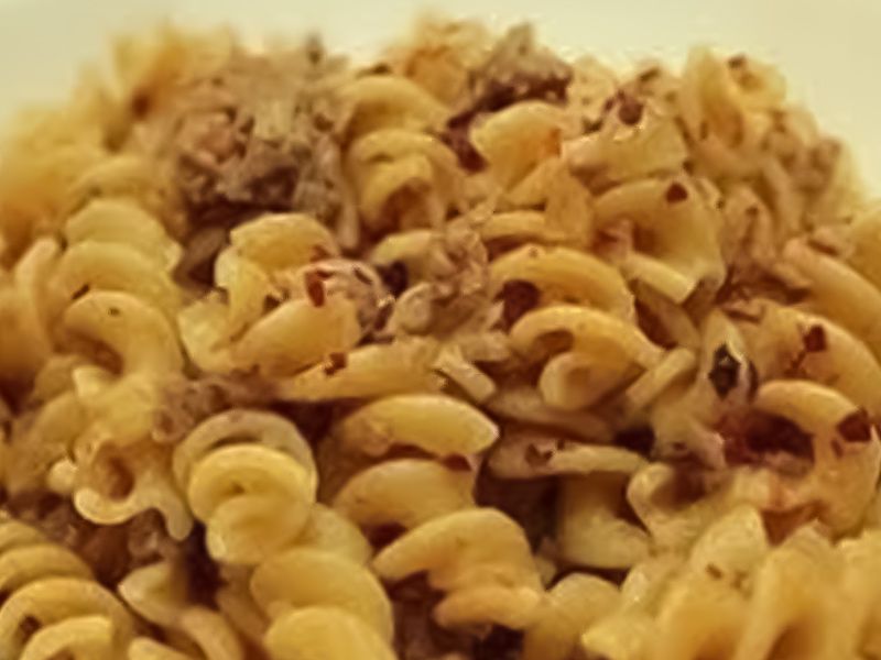 Beef Bacon Meat Pasta