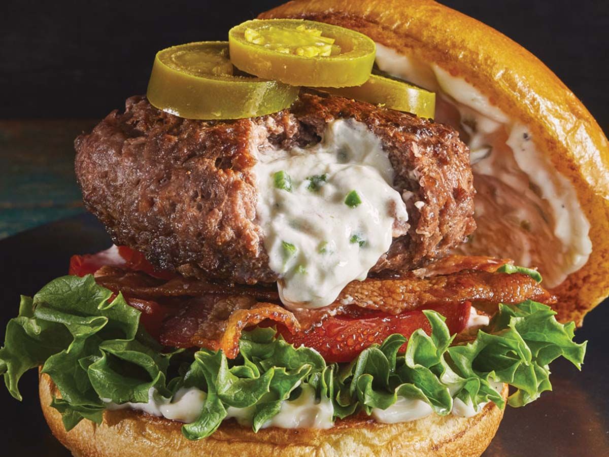 beef chili burger sandwich