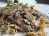 Beef Stroganoff Platter