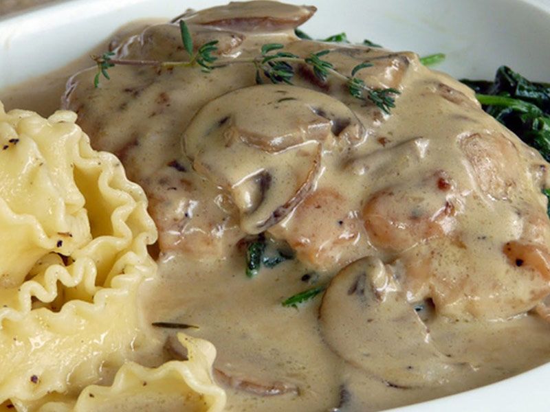 Chicken Piccata With Mushroom Sandwich