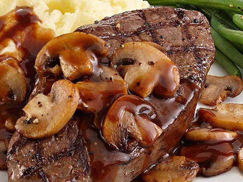 Piccata With Mushroom Platter