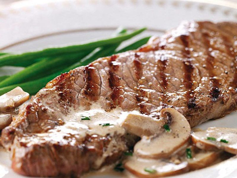 Meat Piccata With Mushroom