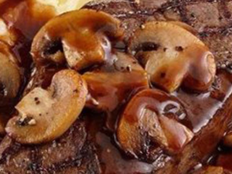 Meat Piccata With Mushroom Meal