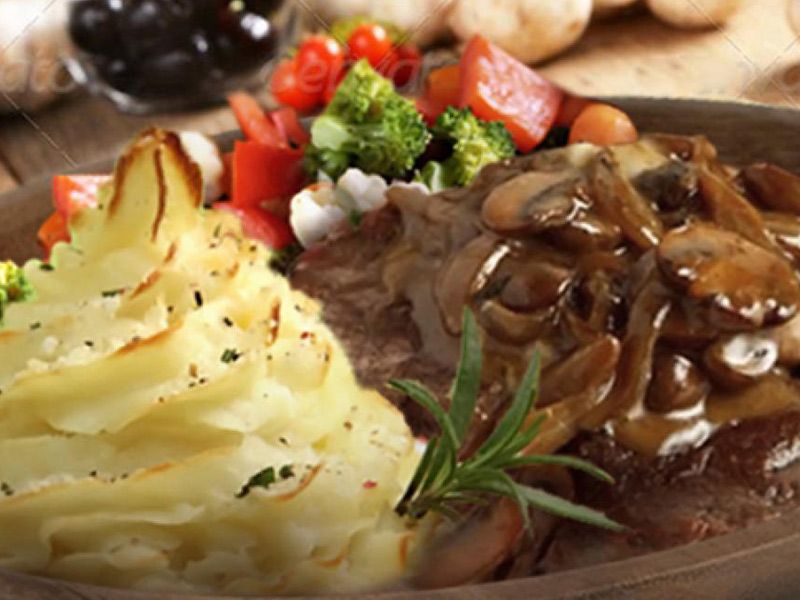 Mushroom Piccata platter