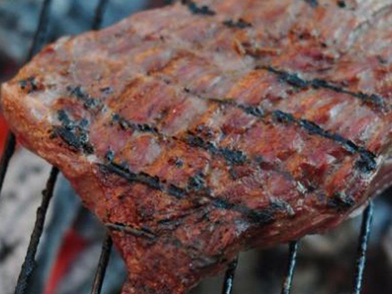 Charcoal Grilled Bacon