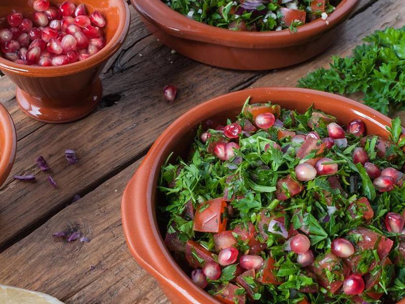 Tabbouleh With Pomegranate