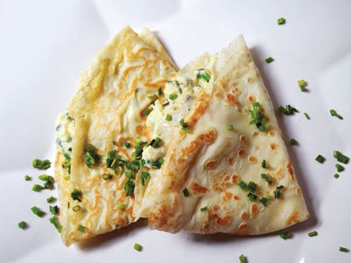 Turkey crepe mix cheese