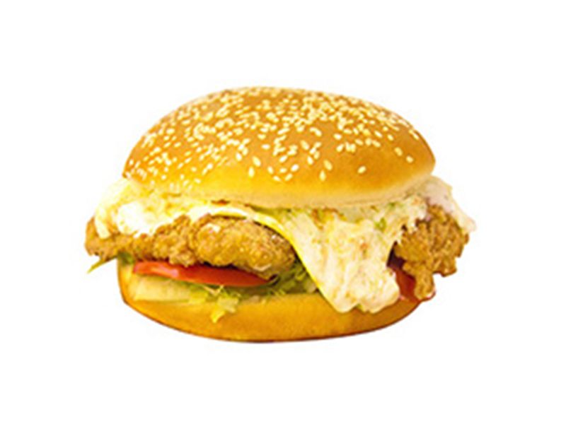 Fried Chicken With Turkey Sandwich