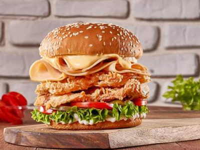 Chicken Turkey Club Sandwich