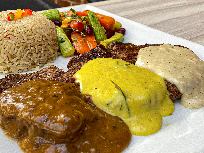 Beef Piccata Triple Sauce