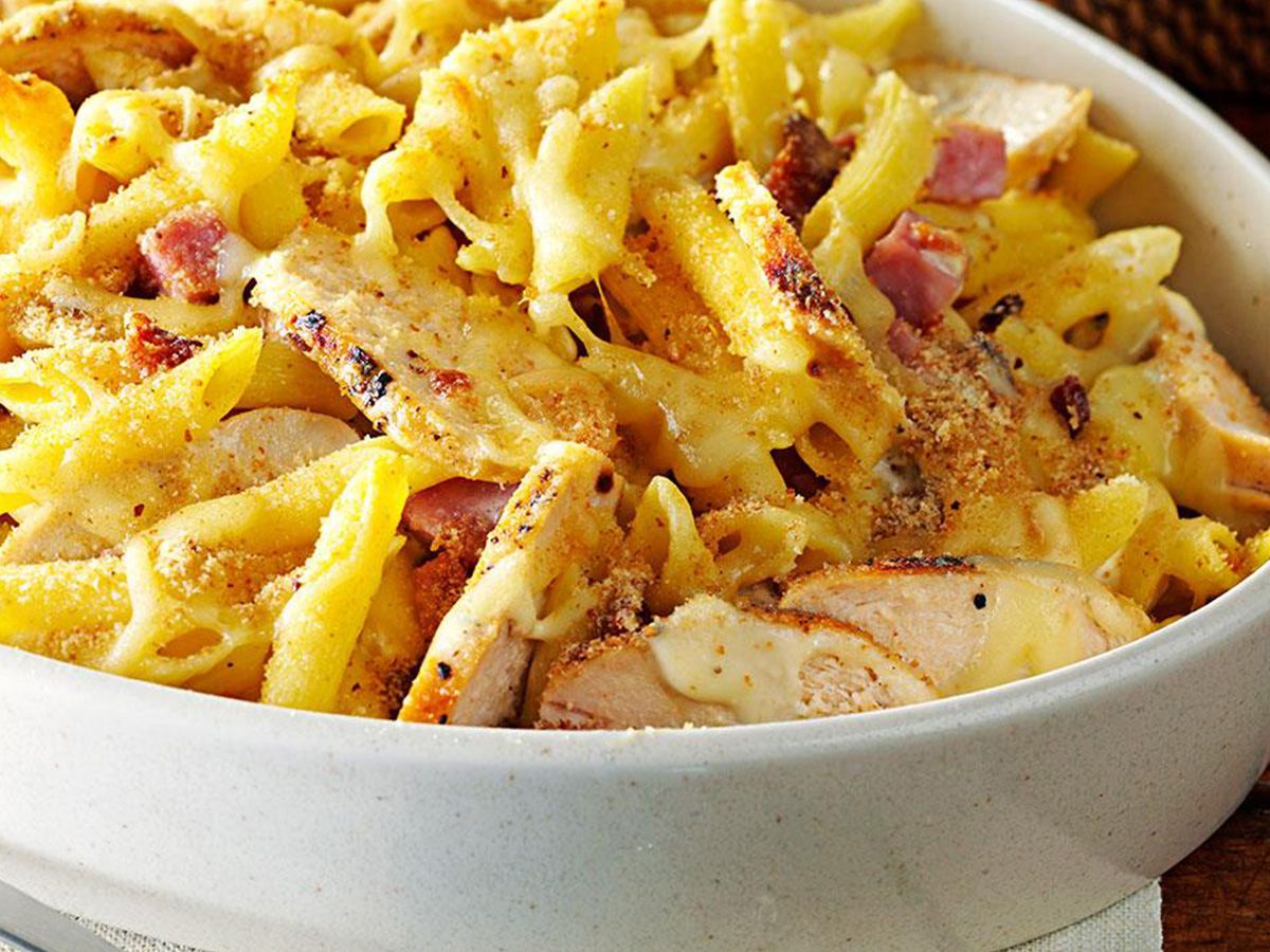 Tesla Chicken Cordon Alfredo Pasta