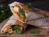 Chicken Barbecue With Smoked Salami Wrap