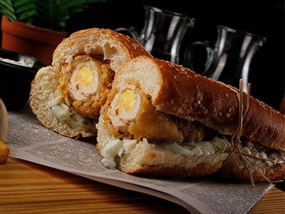 Cheese Chicken Roll Sandwich
