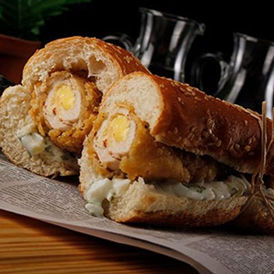 Cheese Chicken Roll Sandwich