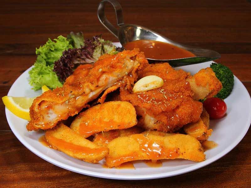 Chicken Roll Meal