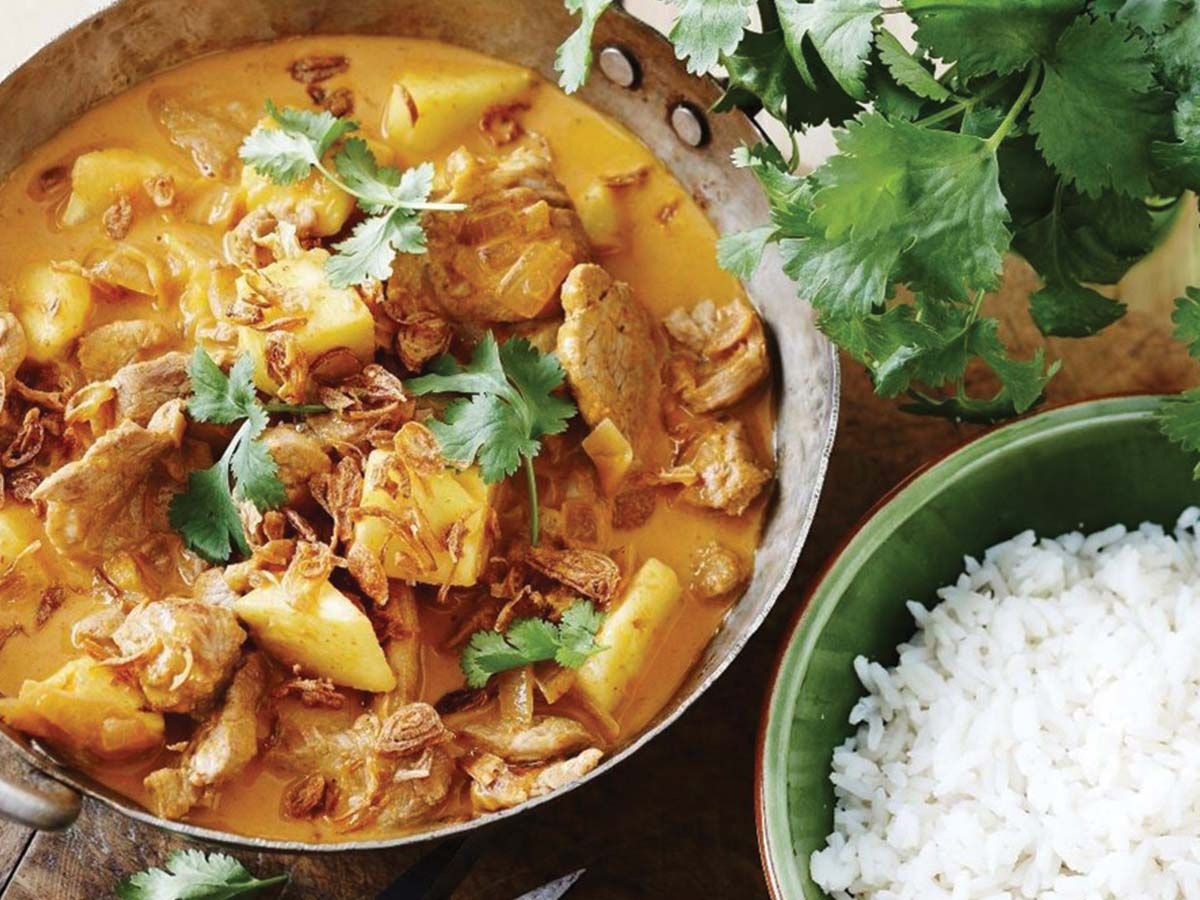 Chicken Curry With Pineapple Plate