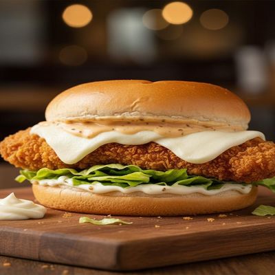 Mozzarella Crispy Chicken sandwich