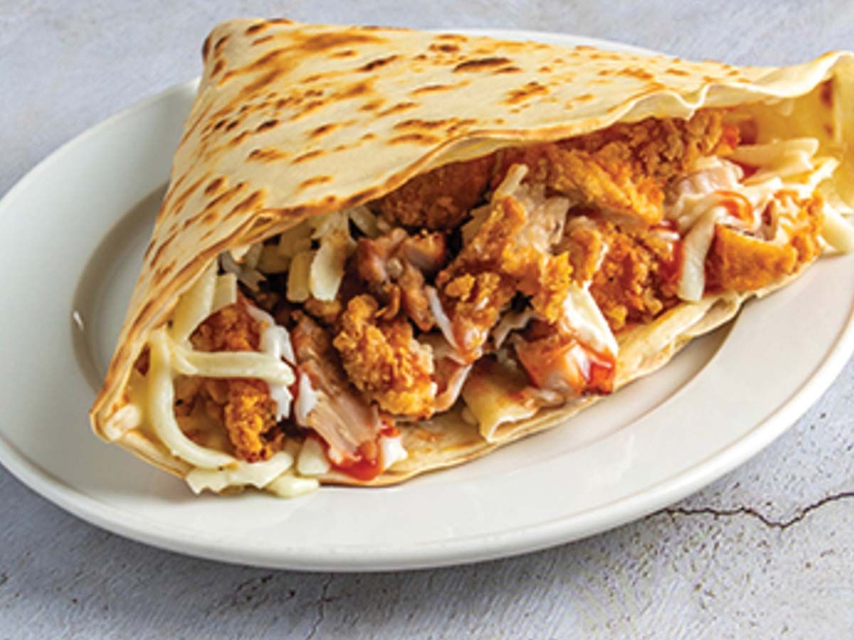 Chicken mix chicken crepe