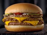 Beef Burger With Cheese Sandwich