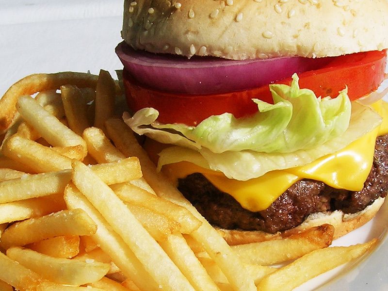 Chicken Double Burger With Cheese Sandwich