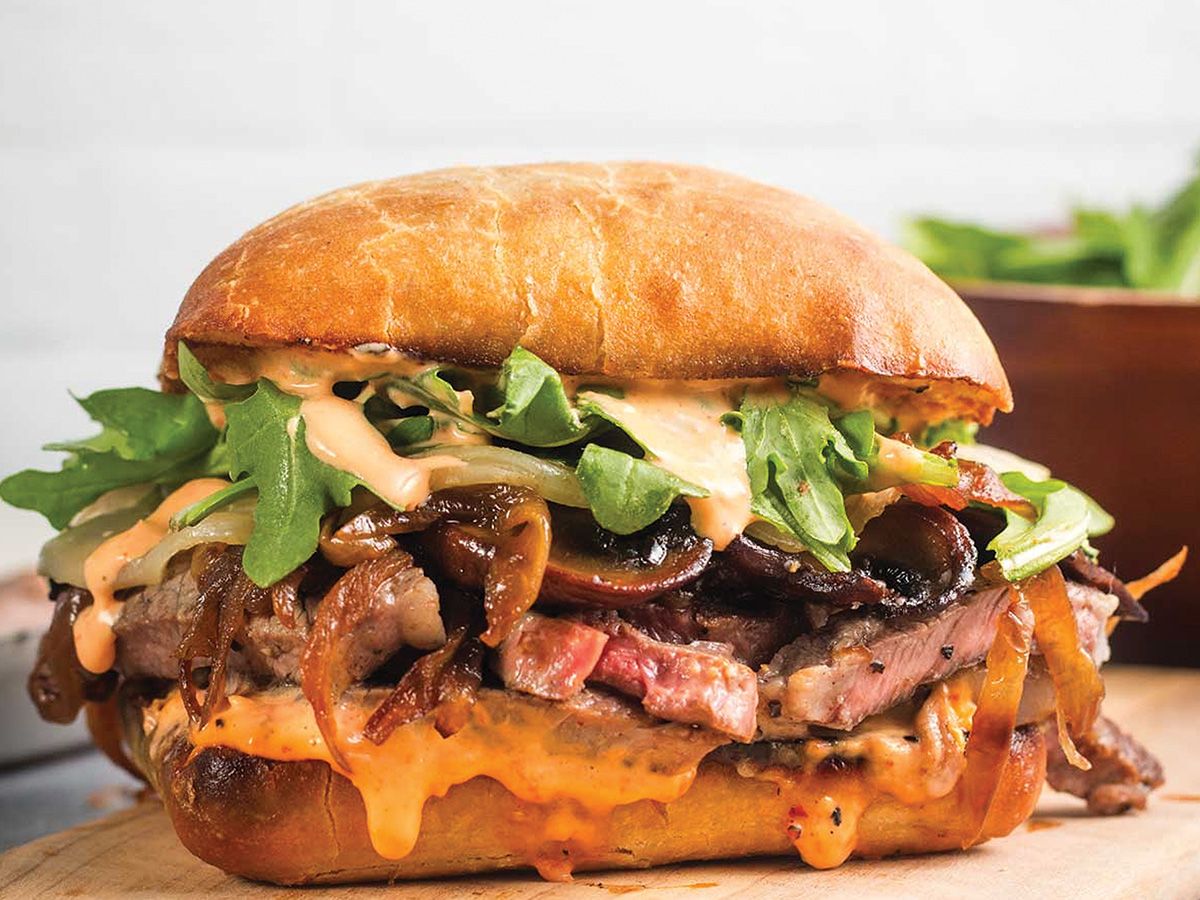 Grilled Cheese Steak Sandwich