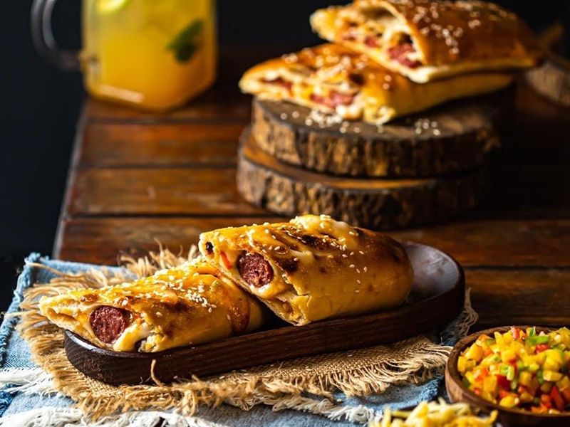 Chicken Roll Pie