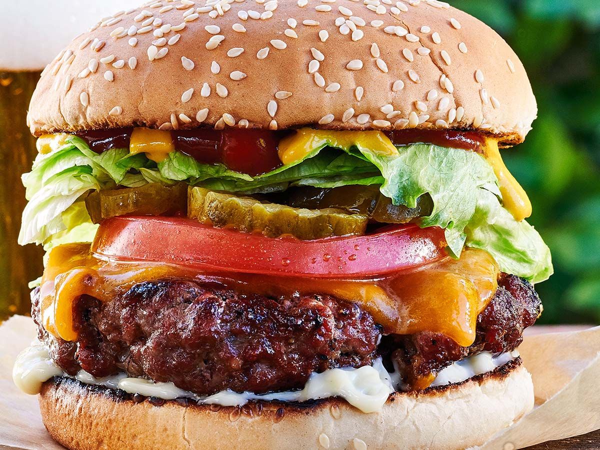 cheesa burger sandwich