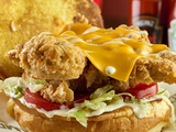 Cheesy Fried Chicken Sandwich