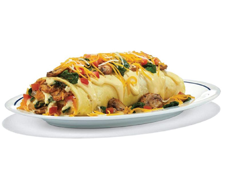 Cheesy Hot Dog Omelette