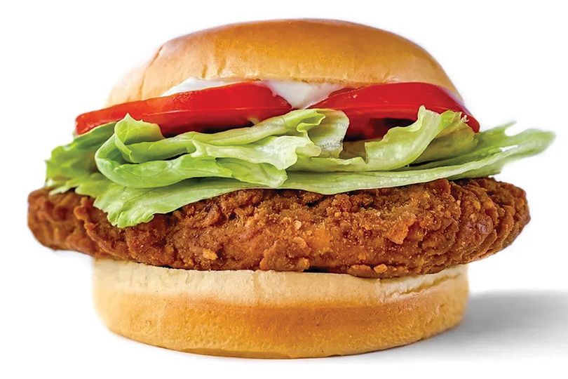 Crispy Chicken Strips Round bread Sandwich