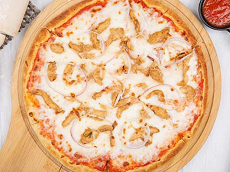 Chicken Alfredo Pizza