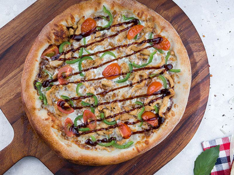 Diet Barbecue Chicken Pizza
