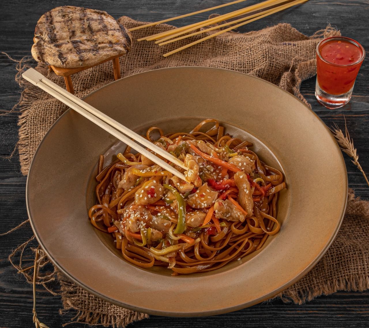BBQ Chicken Noodles