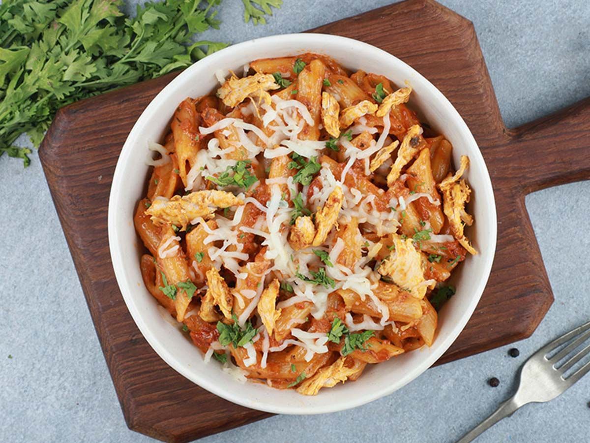 Chicken glob pasta