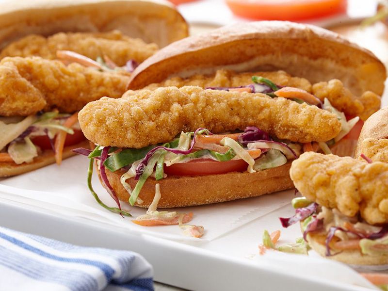 Spicy Chicken Strips Sandwich
