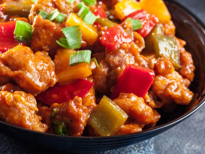 Chicken Sweet And Sour Platter
