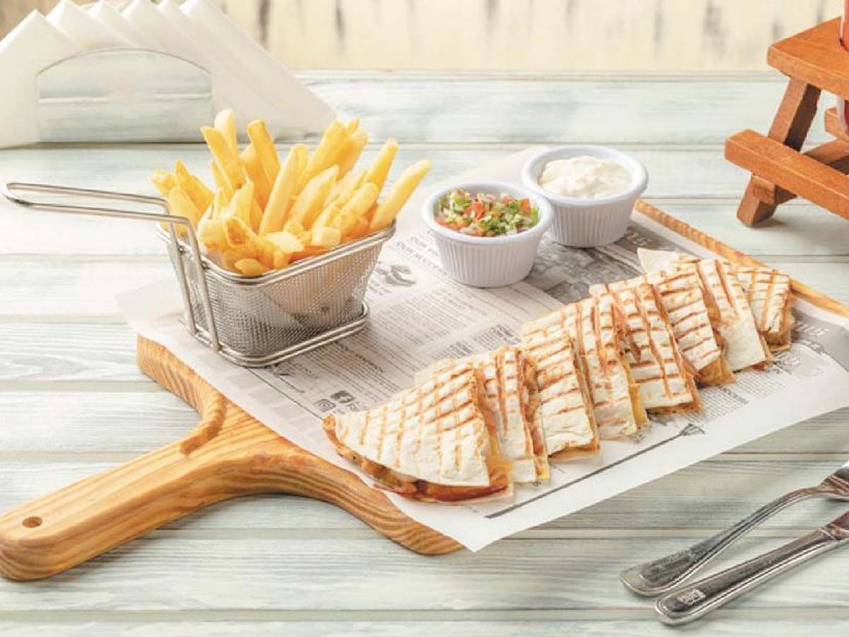 Chicken quesadilla sandwich