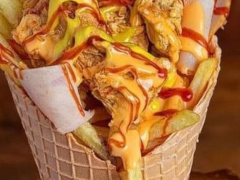 Crunchy Chicken Cone