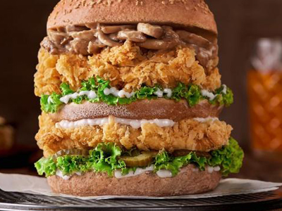 Chicken Crispy Mushroom Sandwich