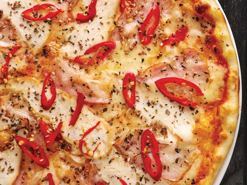 Chili Chicken Pizza