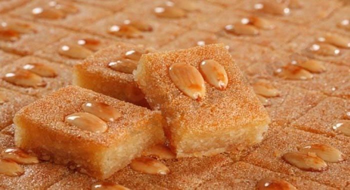 Almond Basbousa