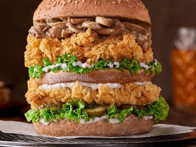 Chicken with Texas Tasty sauce Sandwich