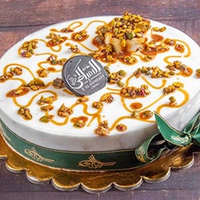 Mastic With Pistachio Ice Cream Torte