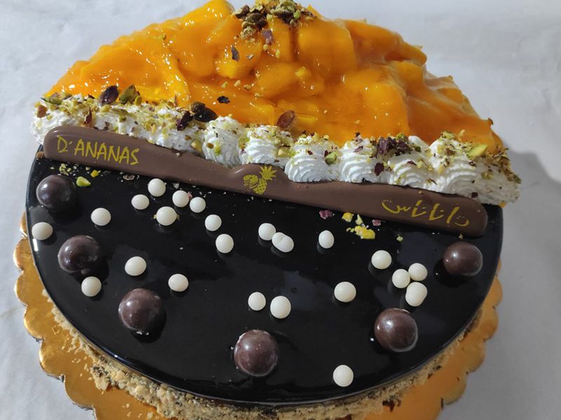 Half And Half Mango Tart